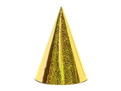 Capace galbene holografice - 6 buc.