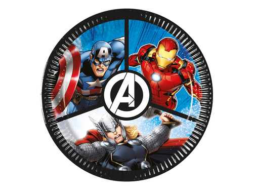 Farfurii aniversare Avengers - 20 cm - 8 buc.