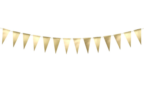 Ghirlandă Flagstaff aur - 215 cm - 1 buc.