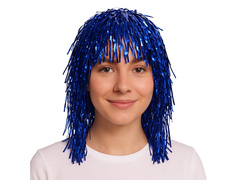 Peruca cu folie albastră - 1 buc.