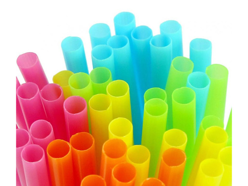 Paie tuburi reutilizabile și casabile portocaliu - 50 buc.