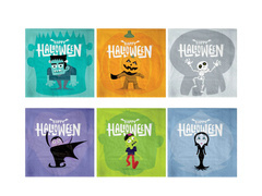 Șervețele Halloween Monsters - 33 cm - 12 buc.