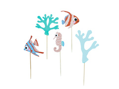 Piese pentru tort Sea Land - 5 buc.