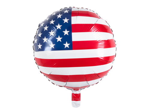 Balon de folie cu steagul SUA - 45 cm - 1 buc.