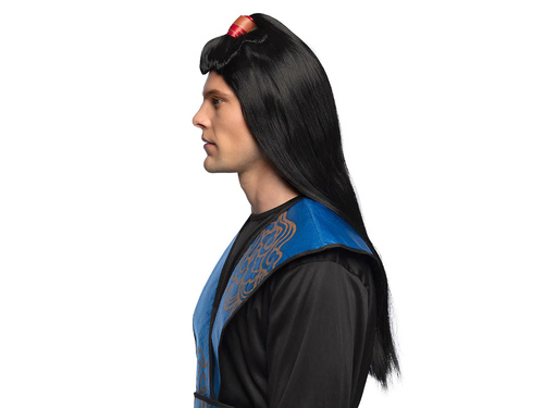 Peruca neagră pentru bărbați - 1 buc