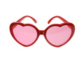 Ochelari inimă roșu - 1 buc.