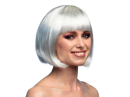 Peruca retro albă - 1 buc.