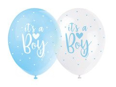 Baloane pastelate pentru Baby Shower Boy - 30 cm - 5 buc.
