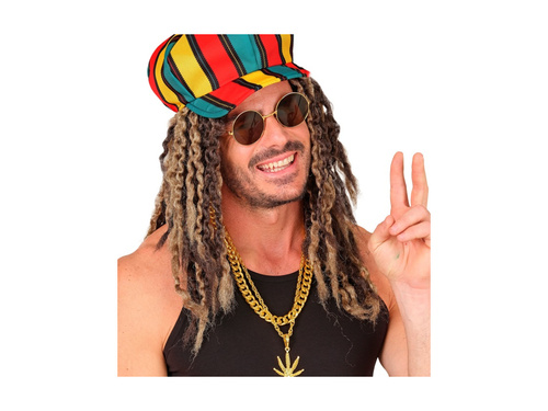 Peruca Rastafarian blondă / maro