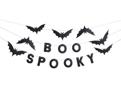 Ghirlandă de hârtie BOO SPOOKY - 1,5 m - 1 buc.