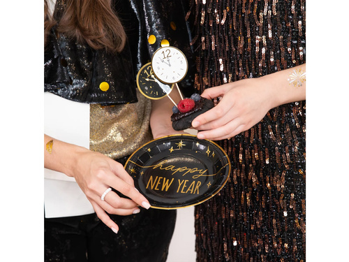 Ceasuri de Anul Nou pentru prăjituri Ceasuri de Anul Nou fericit - 6 buc.