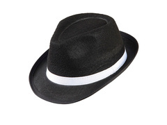Pălărie de gangster negru - 1 buc.