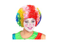 Peruca afro multicoloră cu păr creț