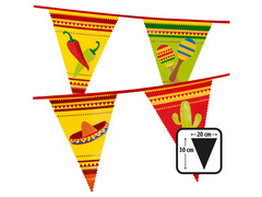 Banner cu steagul Mexicului - 6 m - 1 buc.