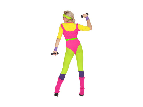 Costum de instructor de aerobic din anii 1980.
