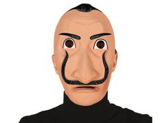 Mască Salvador Dali - 1 buc.