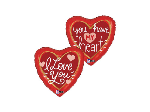 Balon din folie inima te iubesc - 18" - 1 buc.
