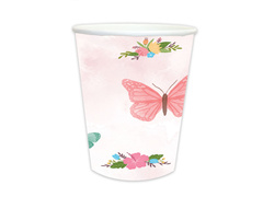 Pahare de hârtie Butterflies - 250 ml - 6 buc.