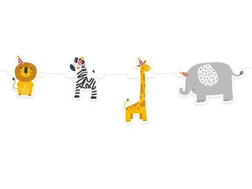 Banner aniversar Safari - 300 cm - 1 buc.