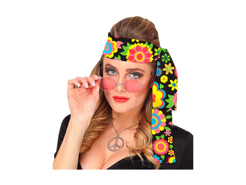 Bentiță cu flori colorate 1960s.