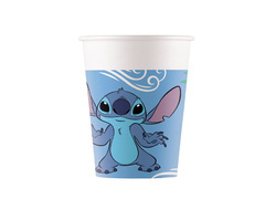 Cupe aniversare Stitch & Angel - 200 ml - 8 buc.