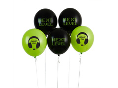 Baloane latex Game On - 30 cm - 5 buc.