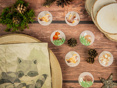 Confetti de aniversare „Animăluțele Pădurii” – 36 de bucăți.