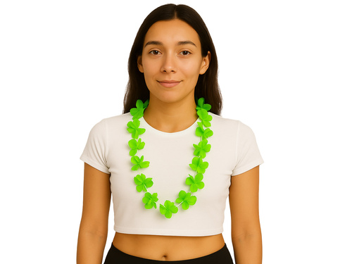 Colier Hawaiian verde - 100 cm - 1 buc.
