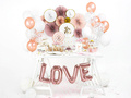 Balon din folie roz auriu LOVE 140 x 35cm