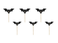 Halloween Bat cupcake picks - 6 buc.
