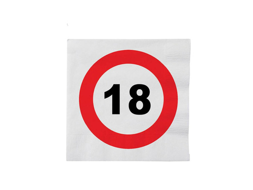 Șervețele pentru semne nr. 18 - 33 cm - 16 buc.