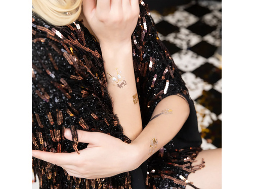 Tatuaje lavabile Happy New Year pentru Ajunul Anului Nou - 15 buc.