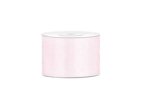 Panglică de satin, roz pudră, 50 mm/25 m, 1 buc.
