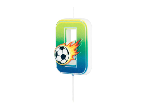 Lumânare cu număr de fotbal - 0 - 1 buc.