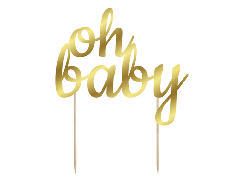 Oh baby cake topper - 1 buc.