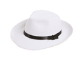 Pălărie de gangster albă cu bordură neagră - 1 buc.