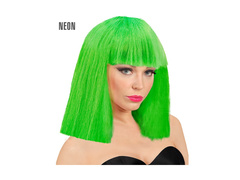 Peruca Showgirl verde neon