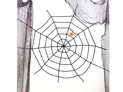 Pânză de păianjen neagră mare - 150 cm - 1 buc.