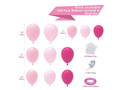 Balon ghirlandă balon set roz - 109 buc.