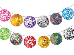 Ghirlandă disco - colorată - 5 m