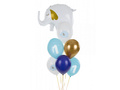 Set baloane latex elefant pentru ziua de naștere a băiatului - 30 cm - 6 buc.