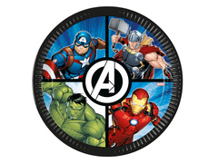 Avengers Farfurii aniversare Evergreen - 23 cm - 8 buc.