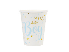 Pahare de hârtie Baby Boy - 270 ml - 10 buc.