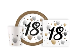 Set aniversar pentru a 18-a aniversare - 36 buc.