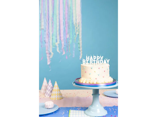 La mulți ani lumânări spade - alb