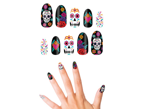 Unghii artificiale Craniu mexican - 10 buc.