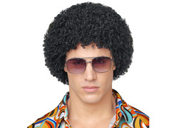 Peruca afro neagră - 1 buc.