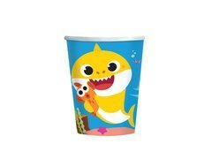 Cupe aniversare Baby Shark - 250 ml - 8 buc.