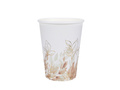 Pahare de hârtie cu frunze maro - 270 ml - 10 buc.