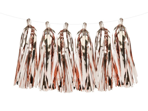 Ghirlandă cu ciucuri aurii - 150 cm - 1 buc.